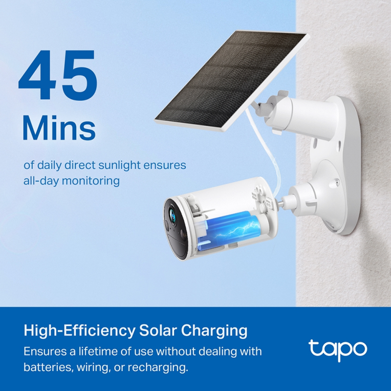 PANEL SOLAR TP-LINK A201 COMPATIBLE CON CAMARAS TAPO IP65 - detalle