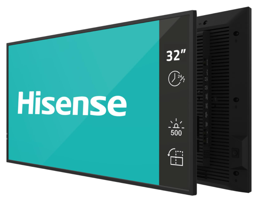 PANTALLA DE SEÑALIZACION DIGITAL HISENSE 32DM66D FHD FUNCIONAMIENTO 24/7 - detalle