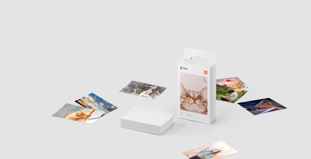 PAPEL FOTOGRAFICO XIAOMI MI PORTABLE PHOTO PRINTER 20 HOJAS - detalle
