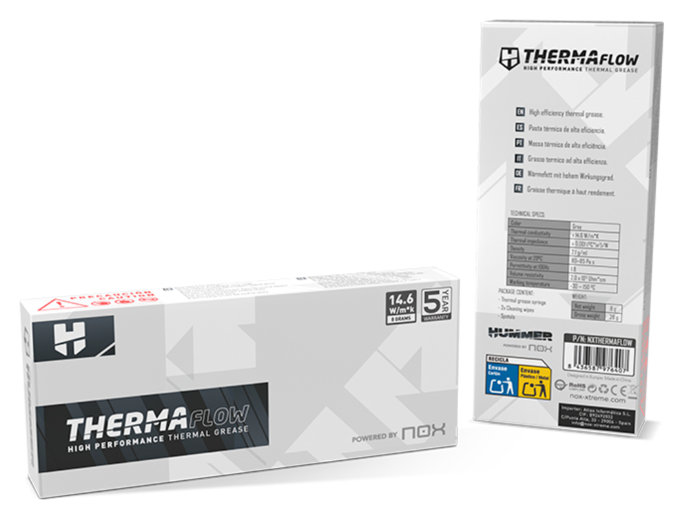 PASTA TERMICA NOX HUMMER THERMA FLOW 8G - detalle