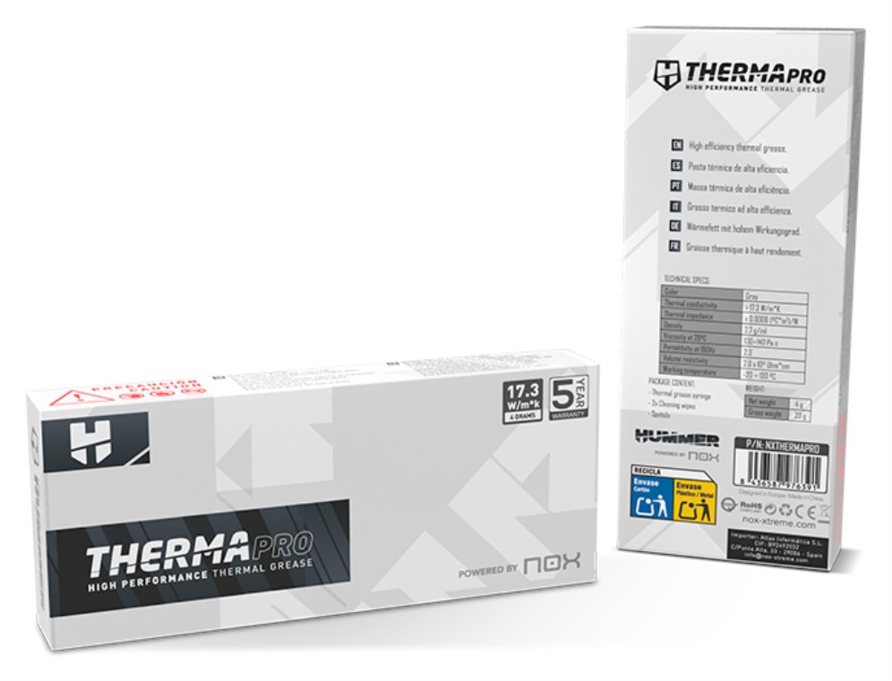 PASTA TERMICA NOX HUMMER THERMA PRO 4G - detalle