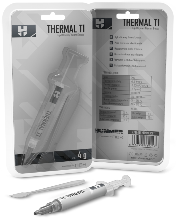 PASTA TERMICA NOX HUMMER THERMAL T1 4GR - detalle