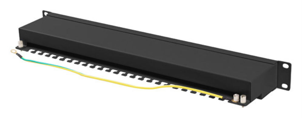 PATCH PANEL 24 PORT 1U 19" CAT.6A FTP BLACK LANBERG - detalle