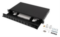 PATCH PANEL LANBERG 1U 19" FIBRA OPTICA 12 PTS SC DUPLEX O 12 LC QUAD BK+ACC