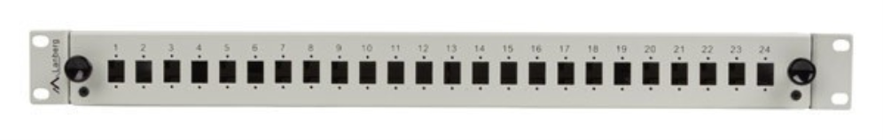 PATCH PANEL LANBERG 1U 19" FIBRA OPTICA 24 PTS SC SIMPLEX O 24 LC DUPLEX GR+ACC - detalle