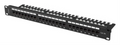 PATCH PANEL LANBERG 24 PUERTOS 1U 19" CAT.6A UTP CON ORGANIZADOR CABLES NEGRO