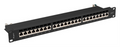 PATCH PANEL LANBERG 24 PUERTOS 1U 19” CAT.7 FTP NEGRO