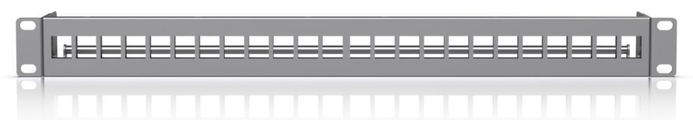 PATCH PANEL UBIQUITI UACC-RACK-PANEL-PATCH-BLANK-24 KEYSTONE WHITE - detalle