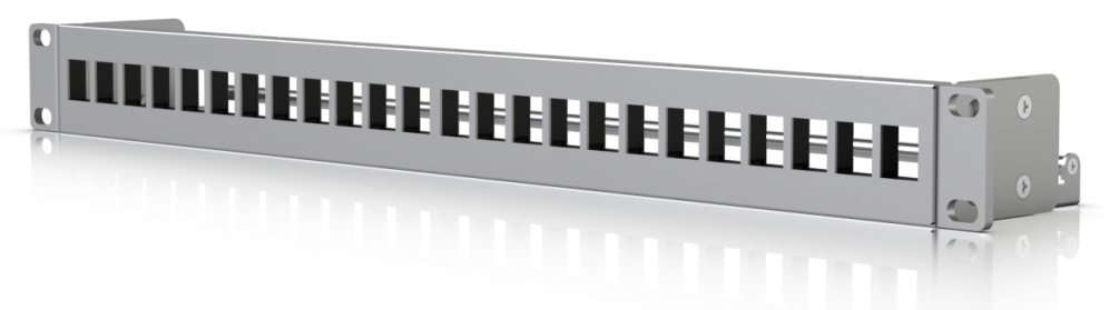 PATCH PANEL UBIQUITI UACC-RACK-PANEL-PATCH-BLANK-24 KEYSTONE WHITE - detalle