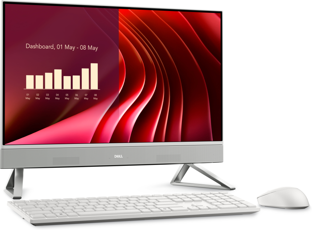 PC AIO DELL EC24250 CORE 7-150U 16GB 512GB 23.8"FHD W11P BLANCO - detalle