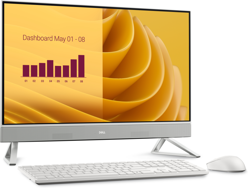 PC AIO DELL EC27250 CORE 7-150U 16GB 512GB 27"FHD W11P BLANCO - detalle