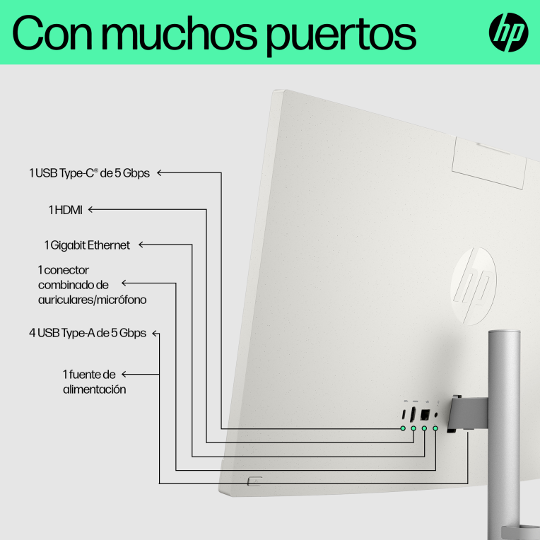 PC AIO HP 24-CR0130NS i5-1334U 16G 512G 23,8" FREEDOS - detalle
