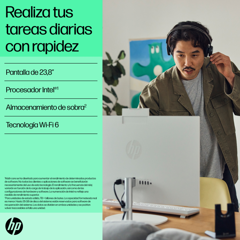 PC AIO HP 24-CR0130NS i5-1334U 16G 512G 23,8" FREEDOS - detalle