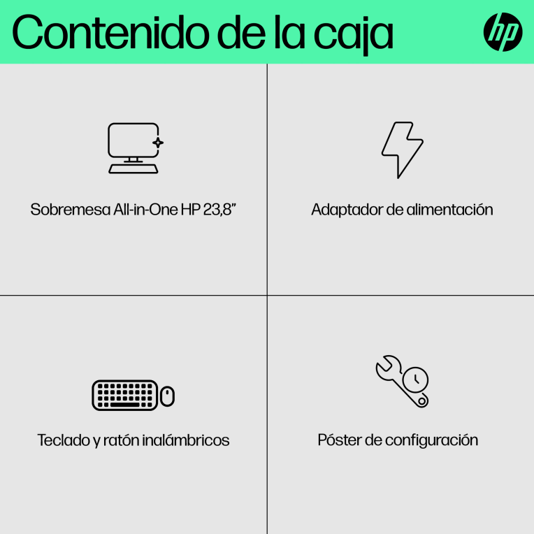 PC AIO HP 24-CR0130NS i5-1334U 16G 512G 23,8" FREEDOS - detalle