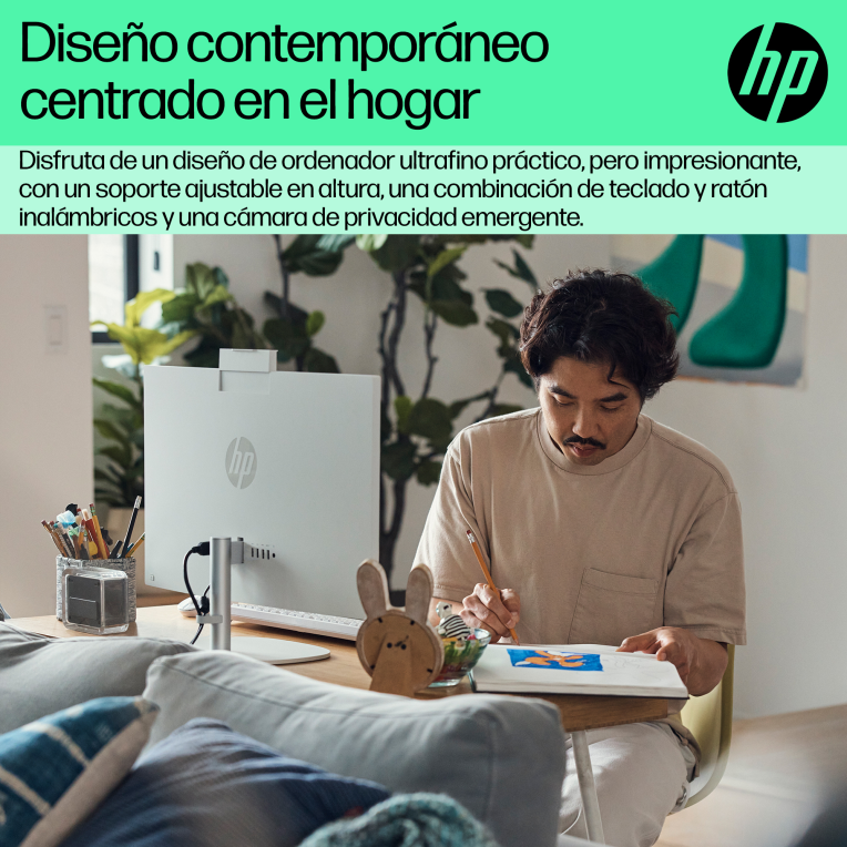 PC AIO HP 24-CR0130NS i5-1334U 16G 512G 23,8" FREEDOS - detalle