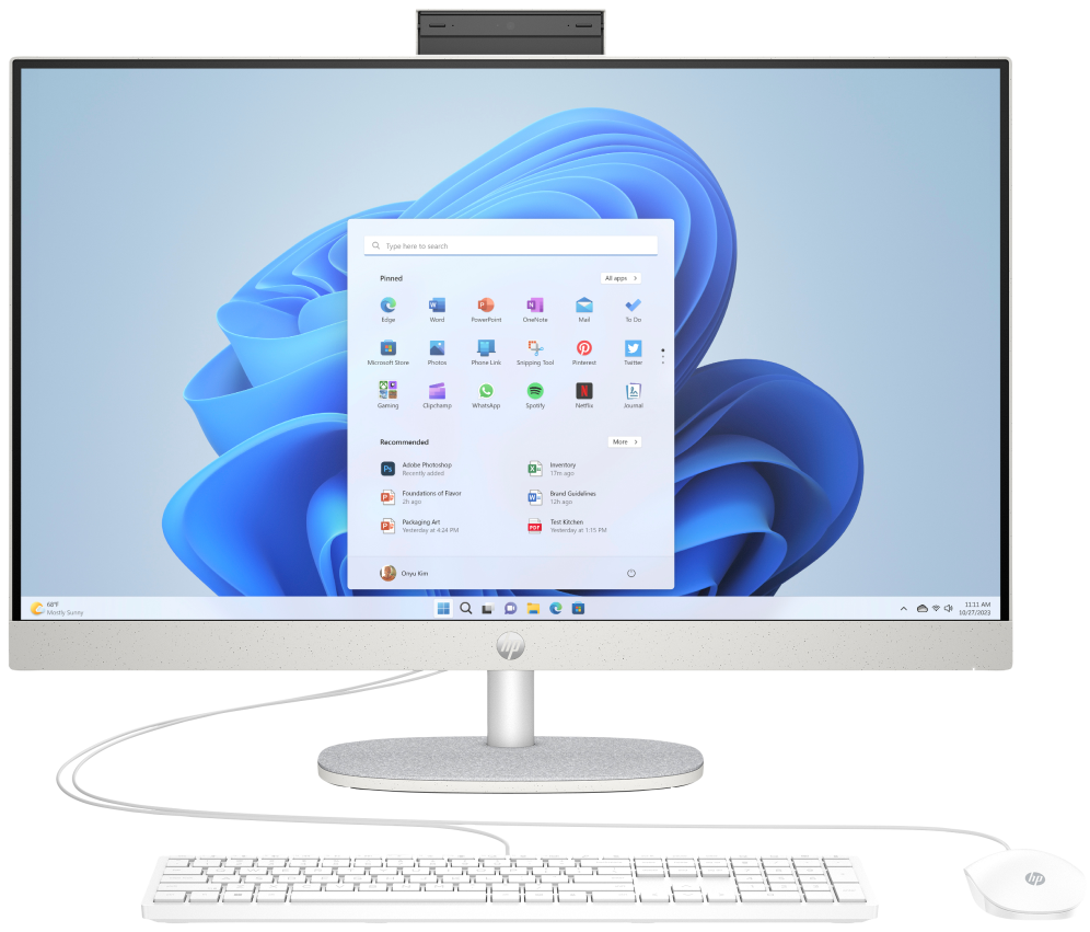 HP All-in-One 27-cr0089ns Intel® Core™ i5 i5-1335U 68.6 cm (27") 1920 x 1080 Pixeles PC todo en uno 16 GB DDR4-SDRAM 512