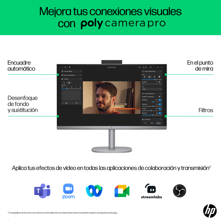 PC AIO HP OMNISTUDIO X 27-CS0015NS U5-125H 16G 512G 27" W11H - detalle