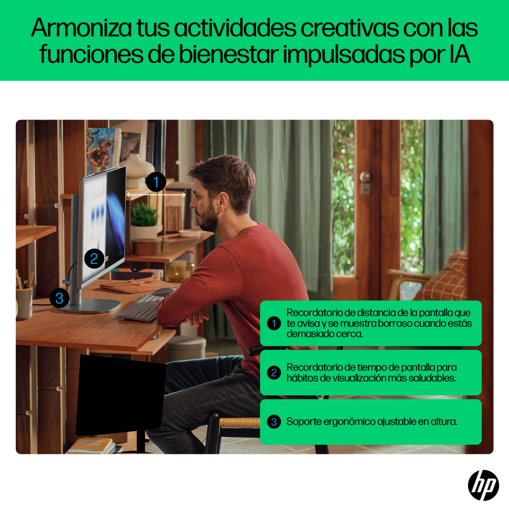 PC AIO HP OMNISTUDIO X 27-CS0015NS U5-125H 16G 512G 27" W11H - detalle