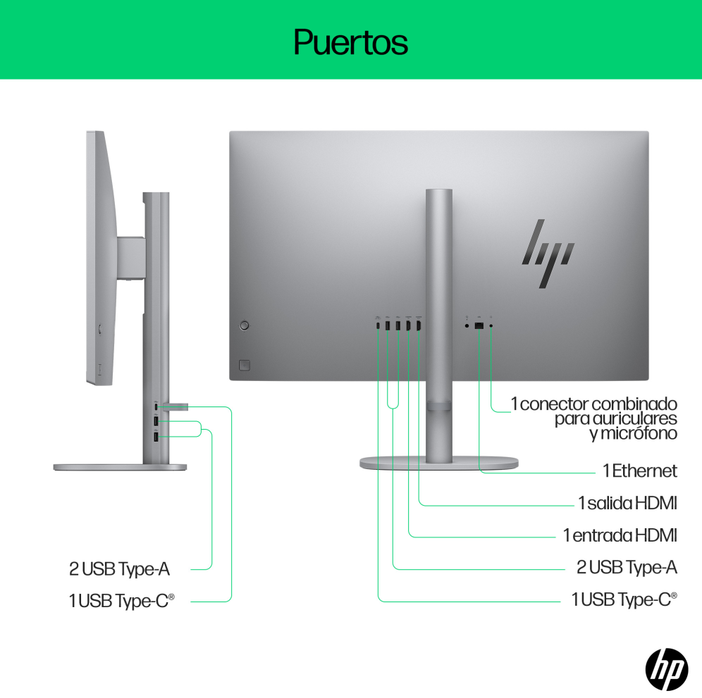 PC AIO HP OMNISTUDIO X 27-CS0015NS U5-125H 16G 512G 27" W11H - detalle