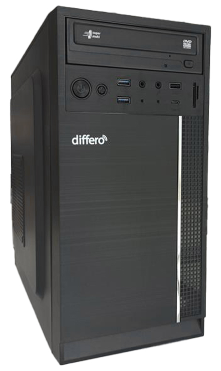 PC DIFFERO V15 I3-12100 8GB SSD 500NVME NO DVD USC-C TRASERO - detalle
