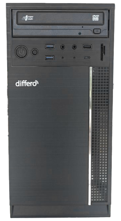 PC DIFFERO V15 I5-12400 8GB SSD 500NVME NO DVD USB-C TRASERO - detalle