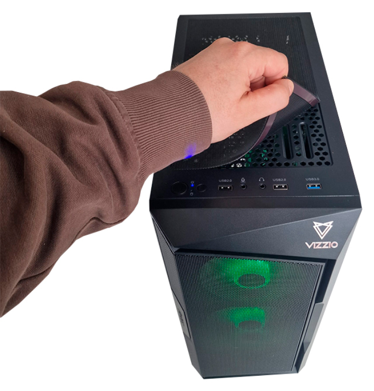 PC GAMING VIZZIO SILVER G i5-12400F | RTX 3050 | 16GB | 500GB SSD - detalle