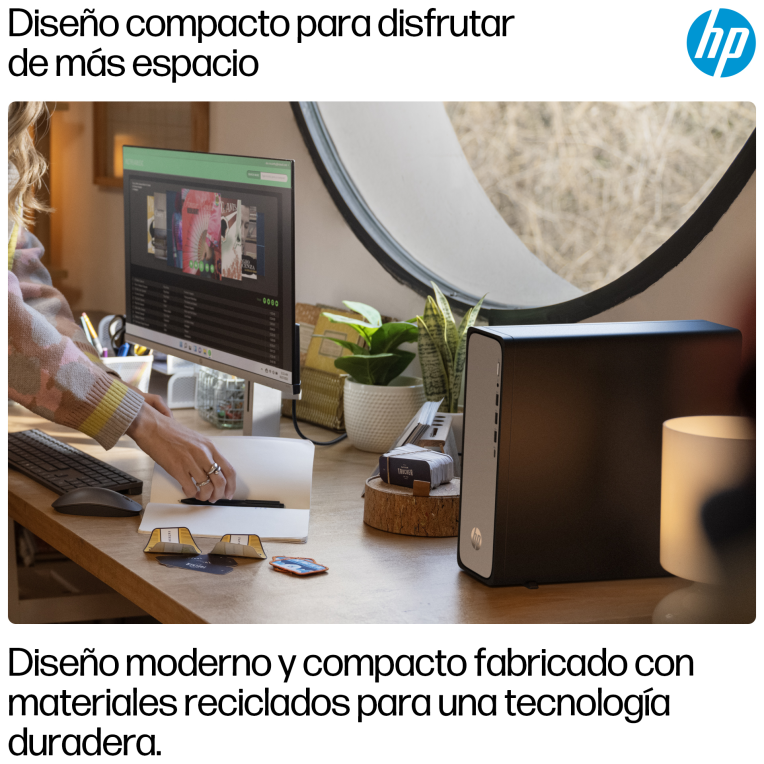 PC HP OMNIDESK SLIM S03-0020NS i3-14100 8GB 512GB FDOS - detalle
