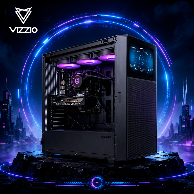 PC VIZZIO GAMING GOLD I7-12700F 16GB/1TB RTX 5050 8GB - detalle
