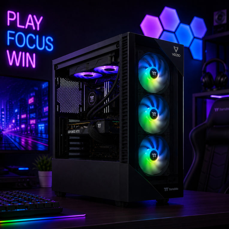 PC VIZZIO GOLD VIEW 200 I7-12700F 32GB/1TB 5050RTX 8GB GDDR6 - detalle