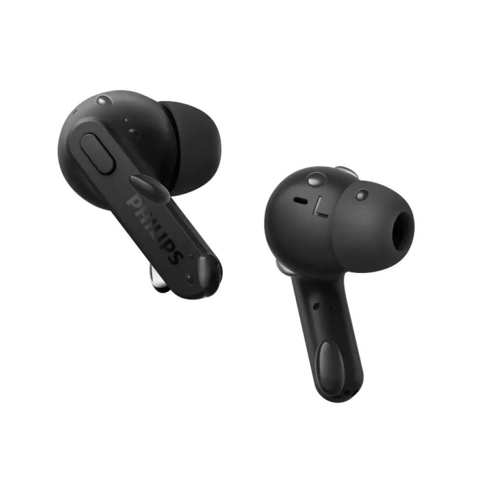 Auriculares True Wireless Philips TAT2206BK/00 con micrófono, dentro de oído, para llamadas y música, en color negro