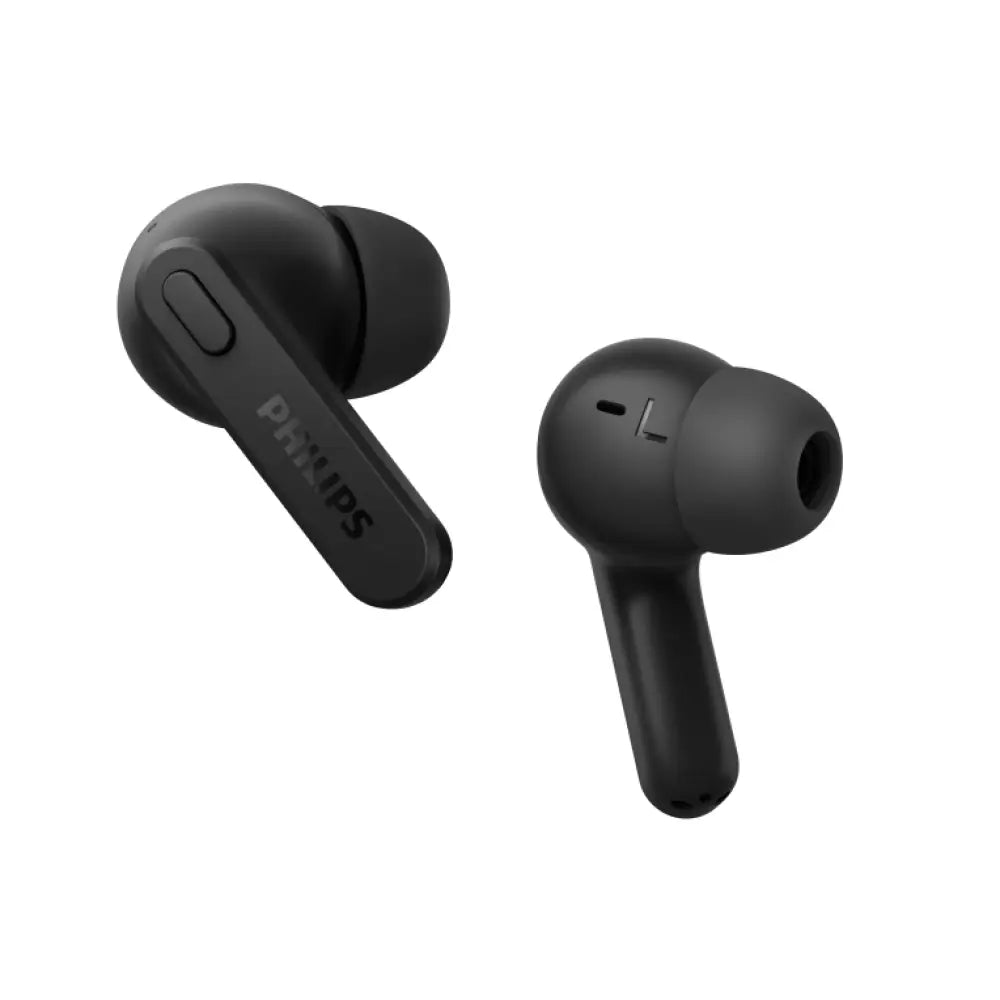 Auriculares True Wireless Philips TAT2206BK/00 con micrófono, dentro de oído, para llamadas y música en color negro
