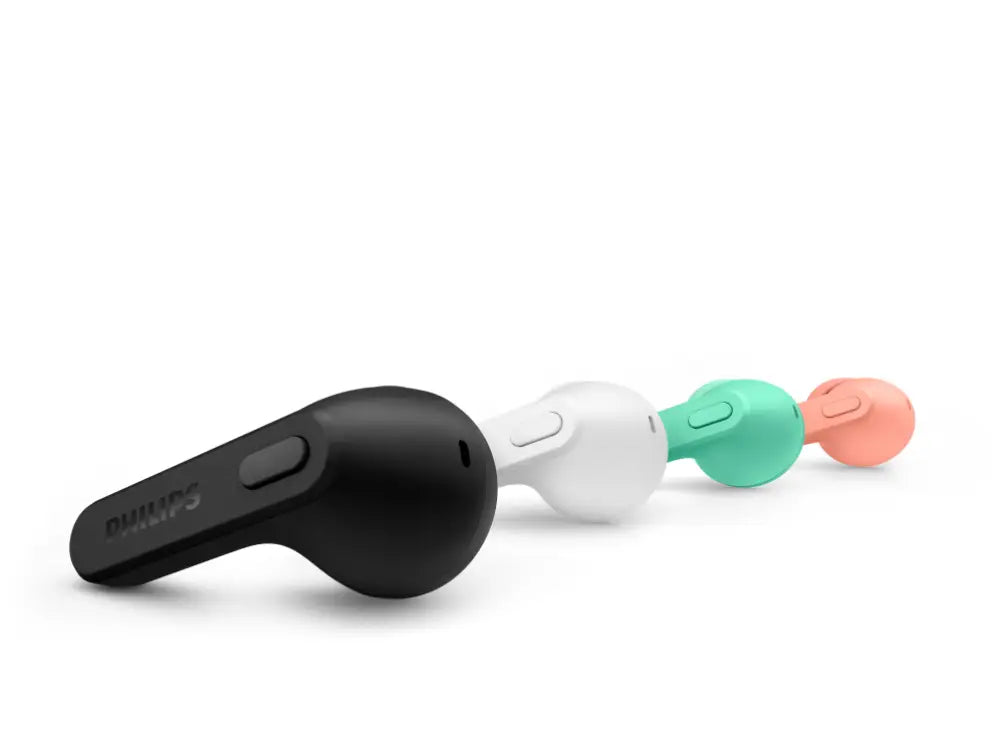 Auriculares Philips TAT2206BK/00 True Wireless Stereo con micrófono, dentro de oído, para llamadas y música, color negro