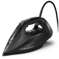 Plancha de vapor Philips 7500 Series DST7511/80 en color negro, con base de cerámica y controles intuitivos.