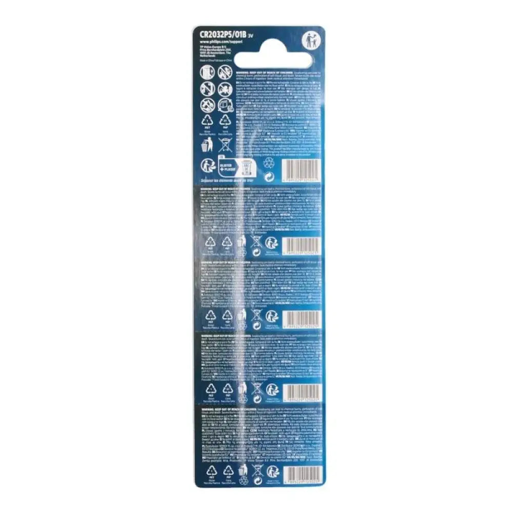 Philips Pila Boton Litio CR2032 3v Blister*5 - detalle
