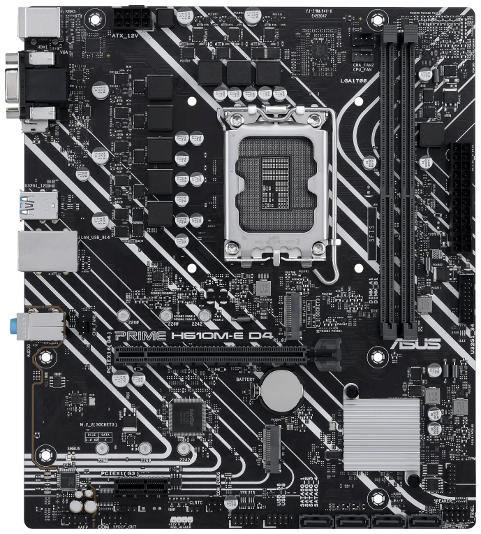 PLACA BASE ASUS H610M-E D4 CSM 1700 MATX 2XDDR4 - detalle