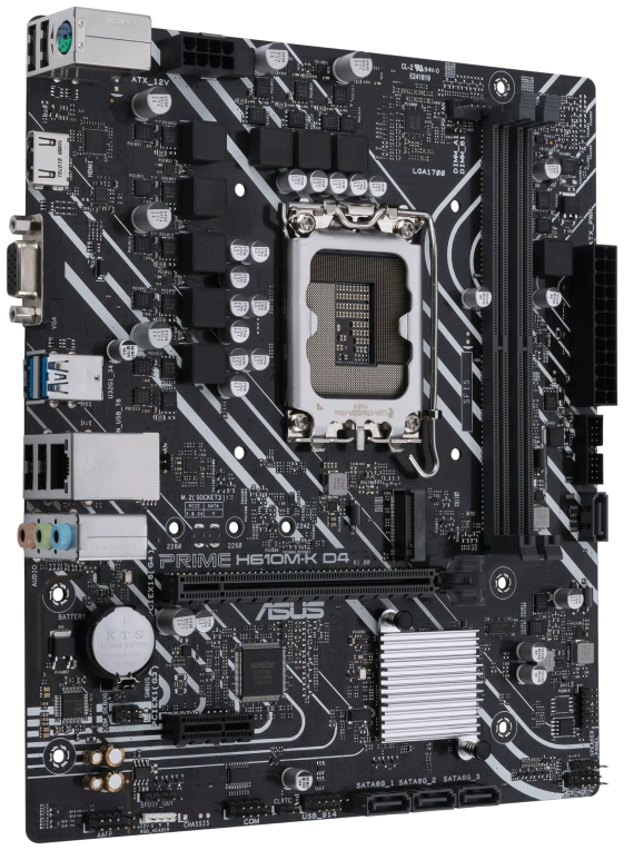 PLACA BASE ASUS H610M-K D4 1700 MATX 2XDDR4 - detalle