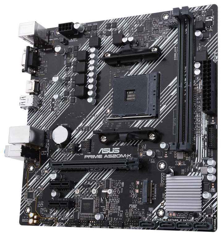 PLACA BASE ASUS PRIME A520M-K AM4 MATX 2XDDR4 - detalle