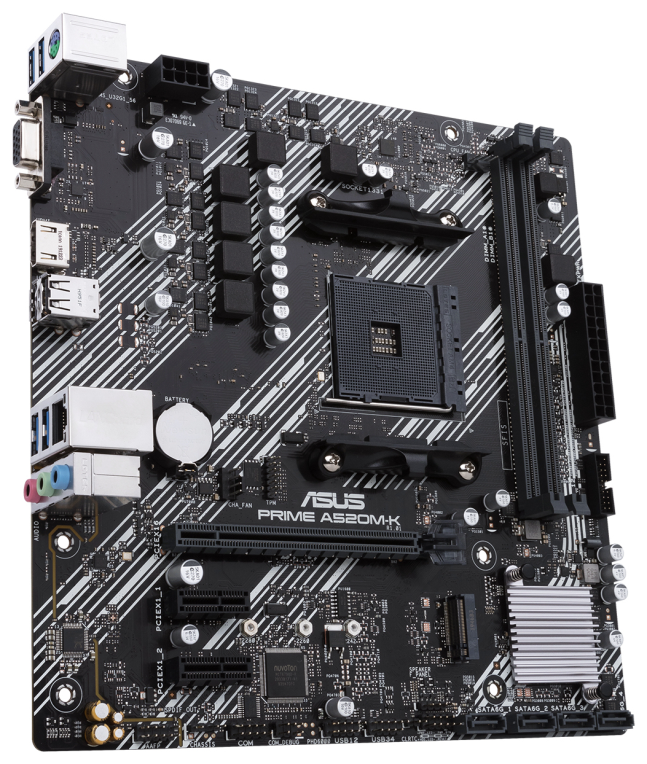 PLACA BASE ASUS PRIME A520M-K AM4 MATX 2XDDR4 - detalle