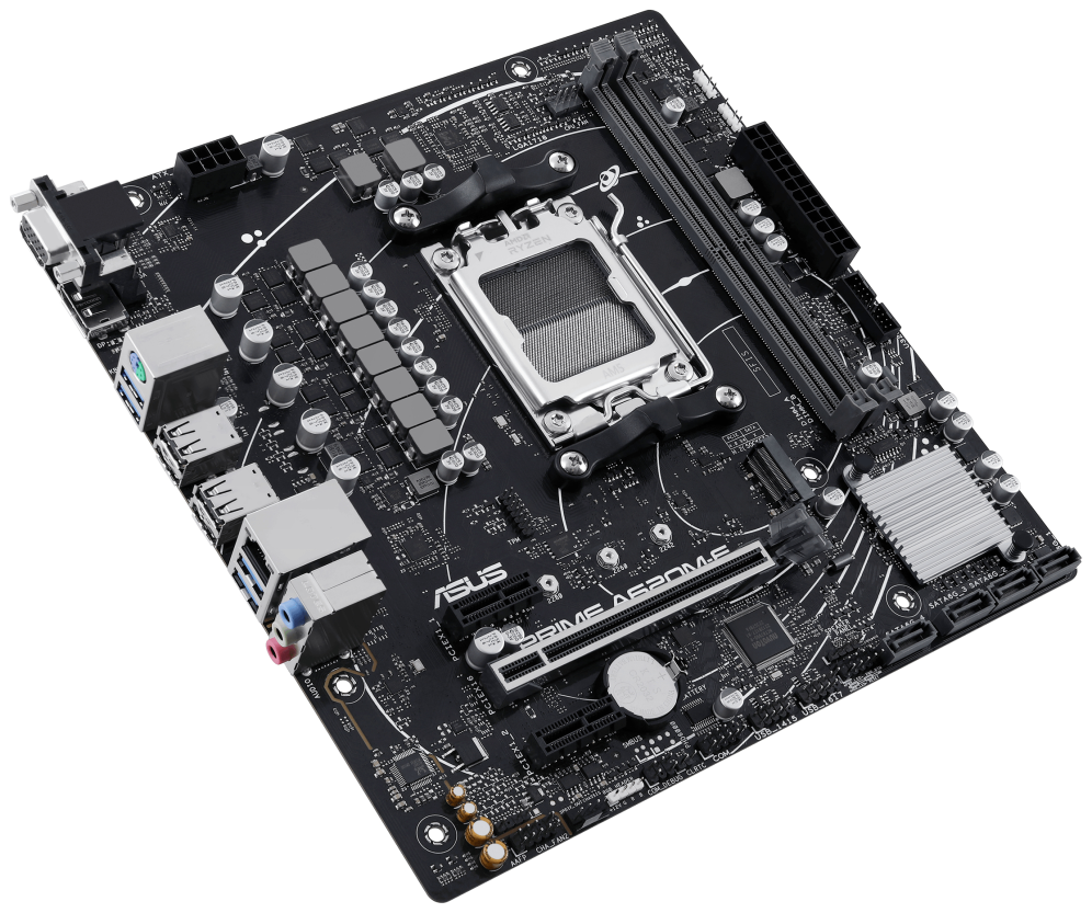 PLACA BASE ASUS PRIME A620M-E CSM AM5 MATX 2XDDR5 - detalle