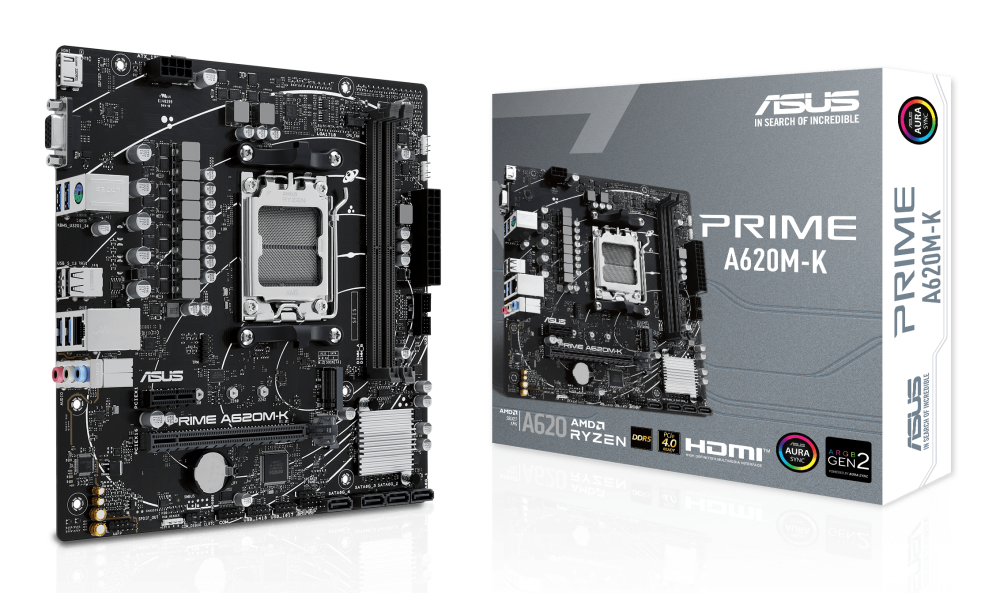 ASUS PRIME A620M-K AMD A620 Zócalo AM5 micro ATX