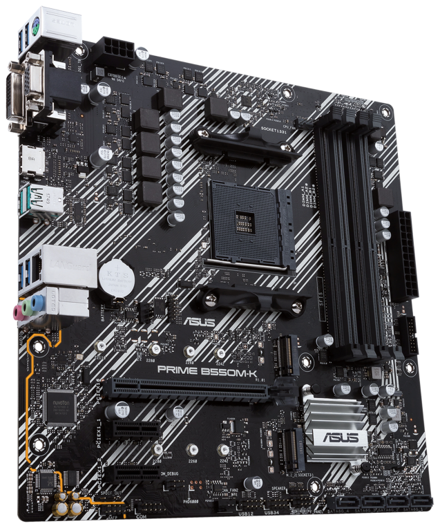 PLACA BASE ASUS PRIME B550M-K AM4 MATX 4XDDR4 - detalle