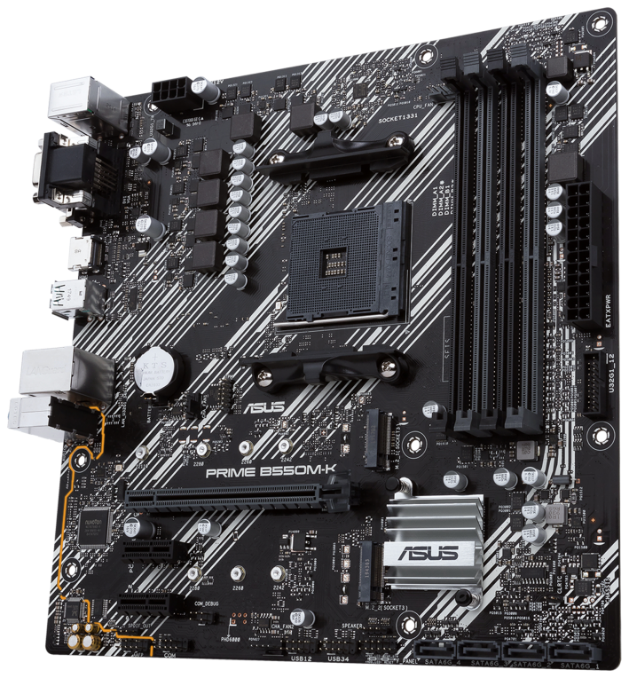 PLACA BASE ASUS PRIME B550M-K AM4 MATX 4XDDR4 - detalle