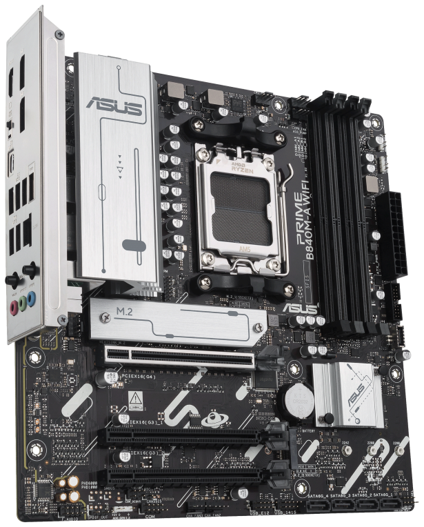 PLACA BASE ASUS PRIME B840 M-A WIFI M-ATX AM5 DDR5 - detalle