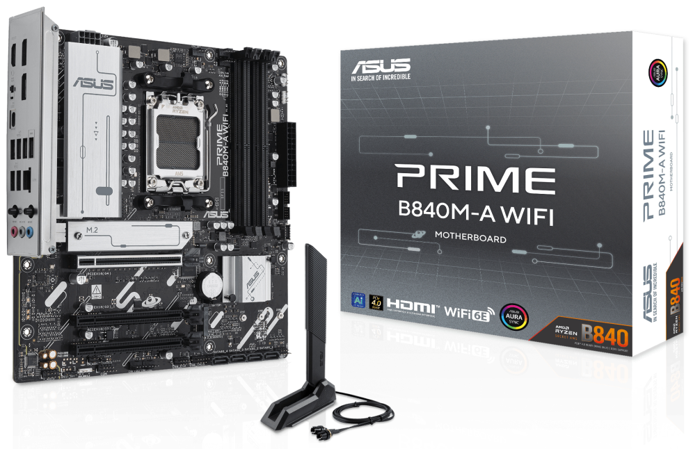 PLACA BASE ASUS PRIME B840 M-A WIFI M-ATX AM5 DDR5