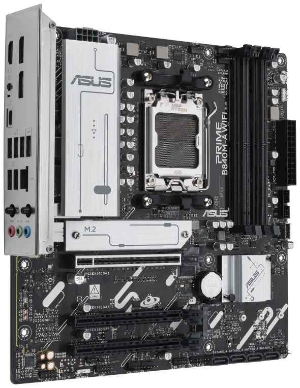 PLACA BASE ASUS PRIME B840 M-A WIFI M-ATX AM5 DDR5 - detalle