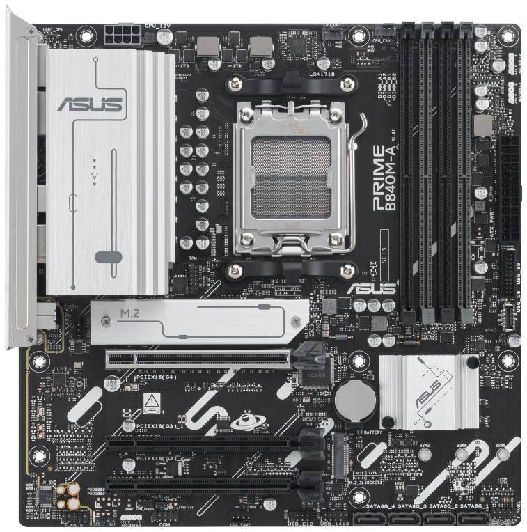 PLACA BASE ASUS PRIME B840M-A CSM M-ATX AM5 DDR5 - detalle