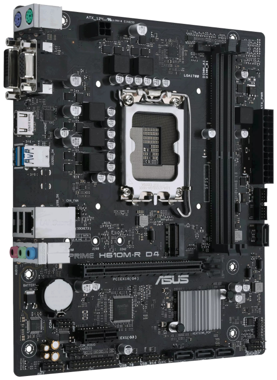 PLACA BASE ASUS PRIME H610M-R D4 SI BULK 1700 MATX 2XDDR4 - detalle