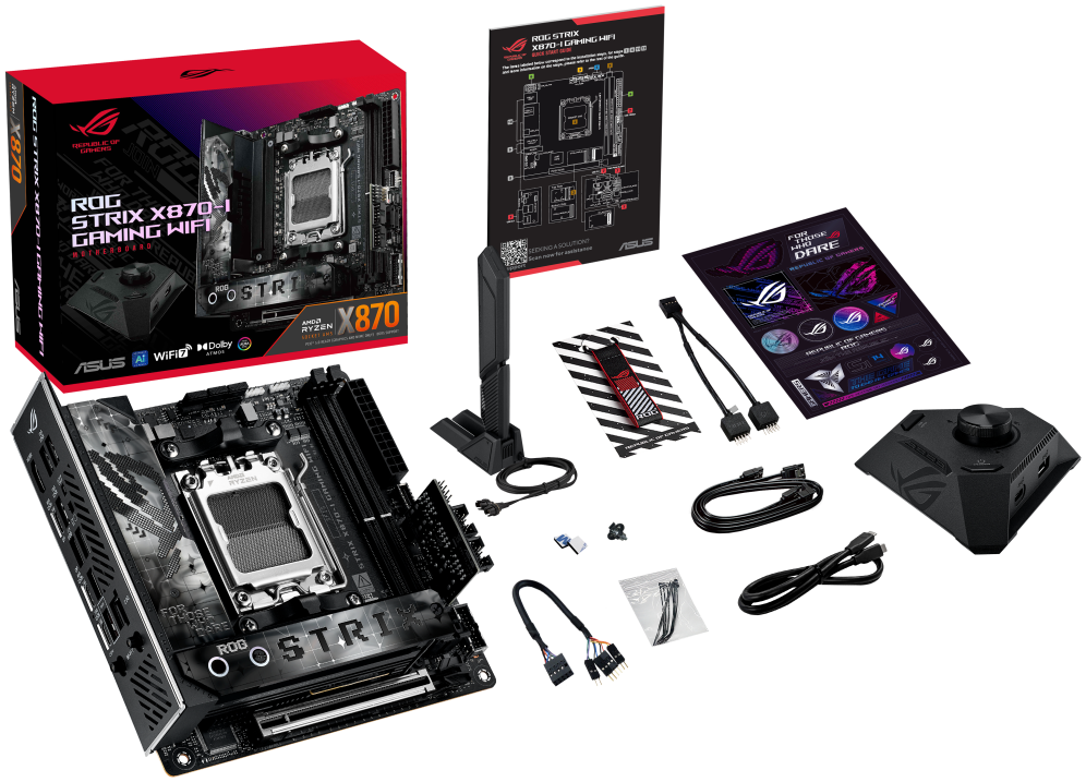 PLACA BASE ASUS ROG STRIX X870-I GAMING WIFI AM5 ATX 4XDDR5 - detalle