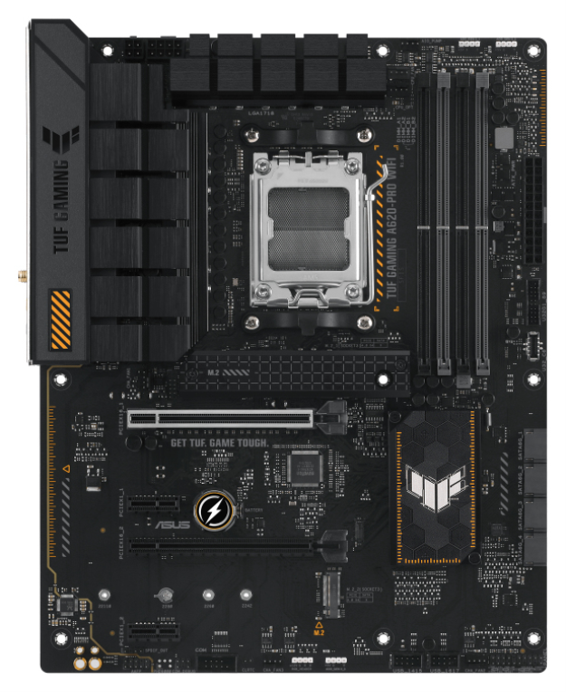 PLACA BASE ASUS TUF GAMING A620M-PRO WIFI AM5 MATX 4XDDR5 - detalle