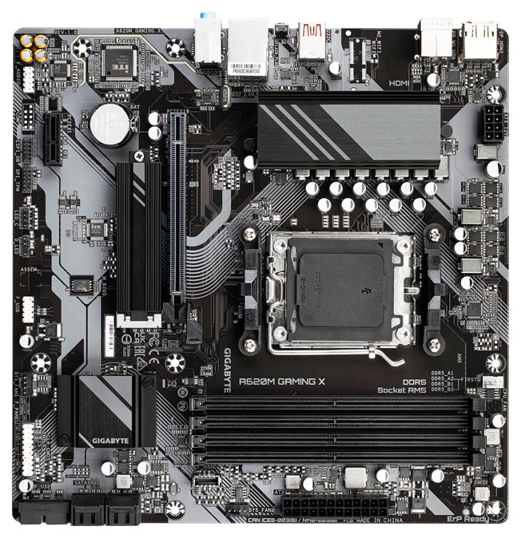 PLACA BASE GIGABYTE A620M GAMING X AM5 MATX 4XDDR5 - detalle